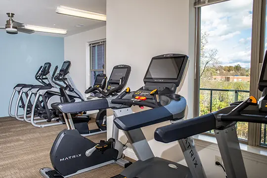 The Fitness Center at The Lofts at Meadowcreek Charlottesville Apartments